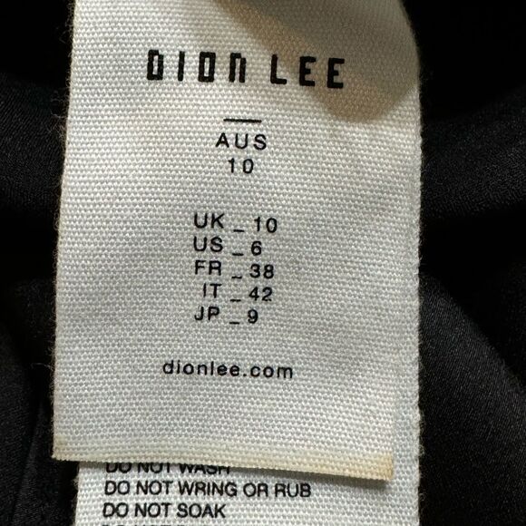 Dion Lee Velvet Architrave Mini Dress Black Size 6 Draped‎ Neckline Tulle Corset - Picture 13 of 14